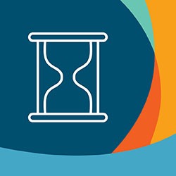 A square image with an hourglass.
